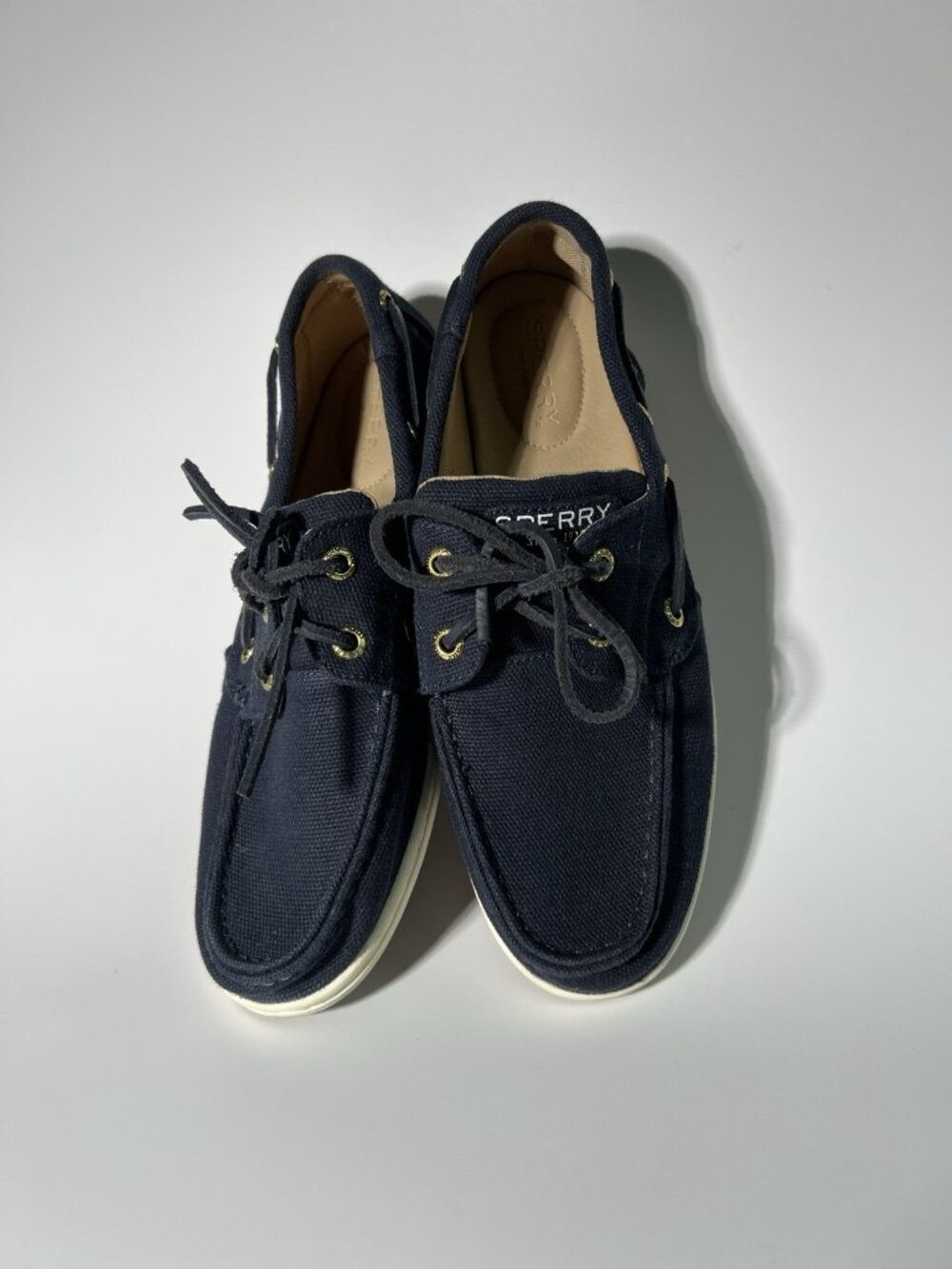Sperry Koifish Boat Shoes Blue Canvas Women’s Size 8 - Picture 7 of 12